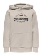 ONLY & SONS Osjceres Reg Vintage Print Hood Swt Noos Kräm