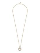 SNÖ Of Sweden Liz Double Ring Crystal Pendant Neck 45 Guld