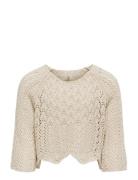 Kids Only Kognola Life 3/4 Pullover Knt Noos Kräm