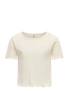 Kids Only Kogcarlotta Life S/S Top Jrs Noos Kräm