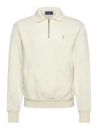 Polo Ralph Lauren Loopback Fleece Quarter-Zip Sweatshirt Kräm