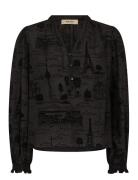 MOS MOSH Mmtazzin Tale Light Blouse Svart