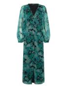 Vero Moda Vmsmilla Ls V-Neck Ankle Dress Wvn Grön