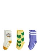 Mini Rodini Cat 3-Pack Anti-Slip Socks Multi/patterned