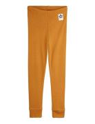 Mini Rodini Modal Rib Leggings Brun
