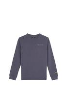 Lyle & Scott Script Crew Neck Sweatshirt Blå