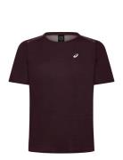 Asics Road Ss Top Burgundy