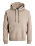 Jack & J S Jornorrebro Emb Sweat Hood Noos Beige