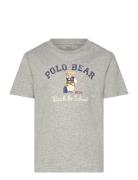 Ralph Lauren Kids Polo Bear Cotton Jersey Tee Grå