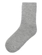 Name It Nkfwaksi Wo/Bl Terry Sock Grå