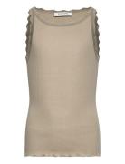 Rosemunde Kids Rkbalta Modal Sl Lace Top Beige