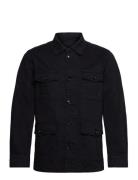 Oscar Jacobson Safari Shirt Jacket Marinblå