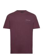 Lyle & Scott Script T-Shirt Burgundy