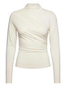 Rosemunde Rwbillie Ls Turtle Neck T-Shirt Kräm