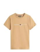 Tommy Hilfiger Tommy Logo Tee Beige