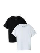 Calvin Klein 2 Pack Embro Logo Ss Tee Multi/patterned