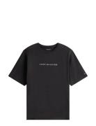 Tommy Hilfiger Ss Tee Cont. Logo Svart