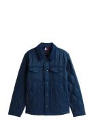 Tommy Hilfiger Mid Onion Quilted Shirt Jacket Marinblå