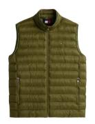Tommy Hilfiger Packable Recycled Vest Khaki Green