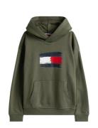 Tommy Hilfiger Flag Hoodie Grön