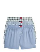 Tommy Hilfiger 3P Woven Boxer Print Blå