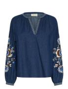 Cream Crgro Blouse Marinblå