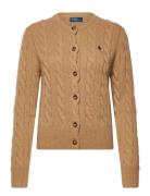 Polo Ralph Lauren Cable-Knit Wool-Cashmere Cardigan Beige