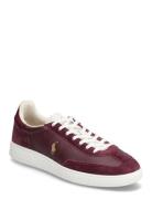Polo Ralph Lauren Bedford Leather-Suede Sneaker Burgundy