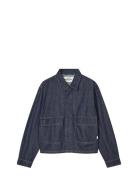 Mads Nørgaard Cosy Denim Solar Jacket Blå
