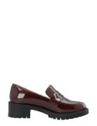 Bianco Biapearl Simple Penny Loafer Patent Aquarius Burgundy