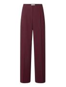 Selected Slftinni Mw Wide Pant N Noos Burgundy