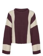 Vero Moda Vmgigi Ls O-Neck Pullover Lcs Rep Röd
