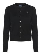 Polo Ralph Lauren Cotton Crewneck Cardigan Svart