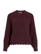 Vila Vinikolina O-Neck L/S Knit Top - Noos Brun