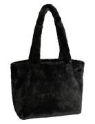 Pieces Pcjanice Fur Shopper Svart