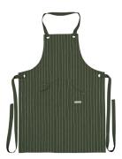 Noble House Apron Pinstripe Grs Khaki Green