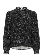 Kaffe Karea Printed Blouse Svart