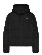 Calvin Klein Jeans Matte Monologo Mw Short Puffer Svart