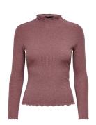 ONLY Onlemma L/S High Neck Top Noos Jrs Röd