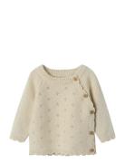 Lil'Atelier Nbflaguna Ls Wrap Knit Lil Noos Kräm