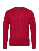 Polo Ralph Lauren Cable-Knit Cotton Sweater Röd