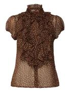 Saint Tropez Liljasz Crinkle Ss Shirt Beige