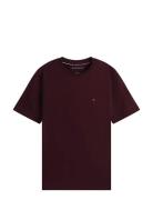 Tommy Hilfiger Ess Seasonal Reg Fit Solid Tee Burgundy