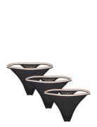 BOSS 3Pack Thong_B Lace Svart