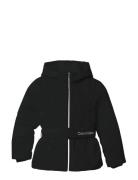 Calvin Klein Classic Belted Jacket Svart