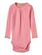 Wheat Rib Body L/S Lotta Rosa