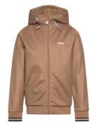 BOSS Hooded Cardigan Brun