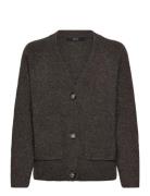 Vero Moda Vmboom Ls V-Neck Button Cardigan Ga Noos Brun