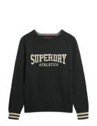 Superdry Slouchy Intarsia Graphic Knit Grå