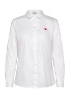JDY Jdymio L/S Embroidery Shirt Wvn Noos Vit